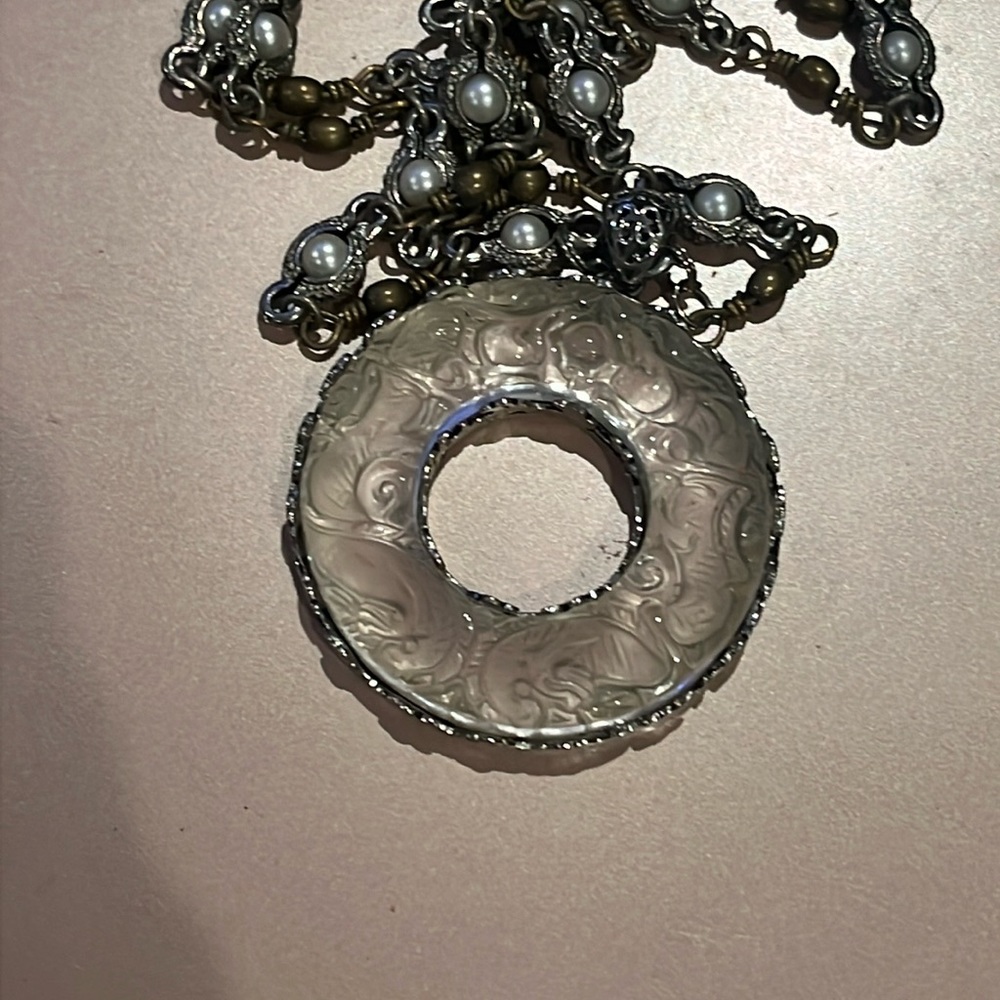 Crystal Quartz Dragon Pendant